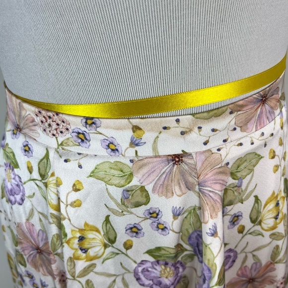 V Chapman The Carrie Set Cordoba Print Corset Top Midi Skirt Floral Size 0 - Picture 14 of 14